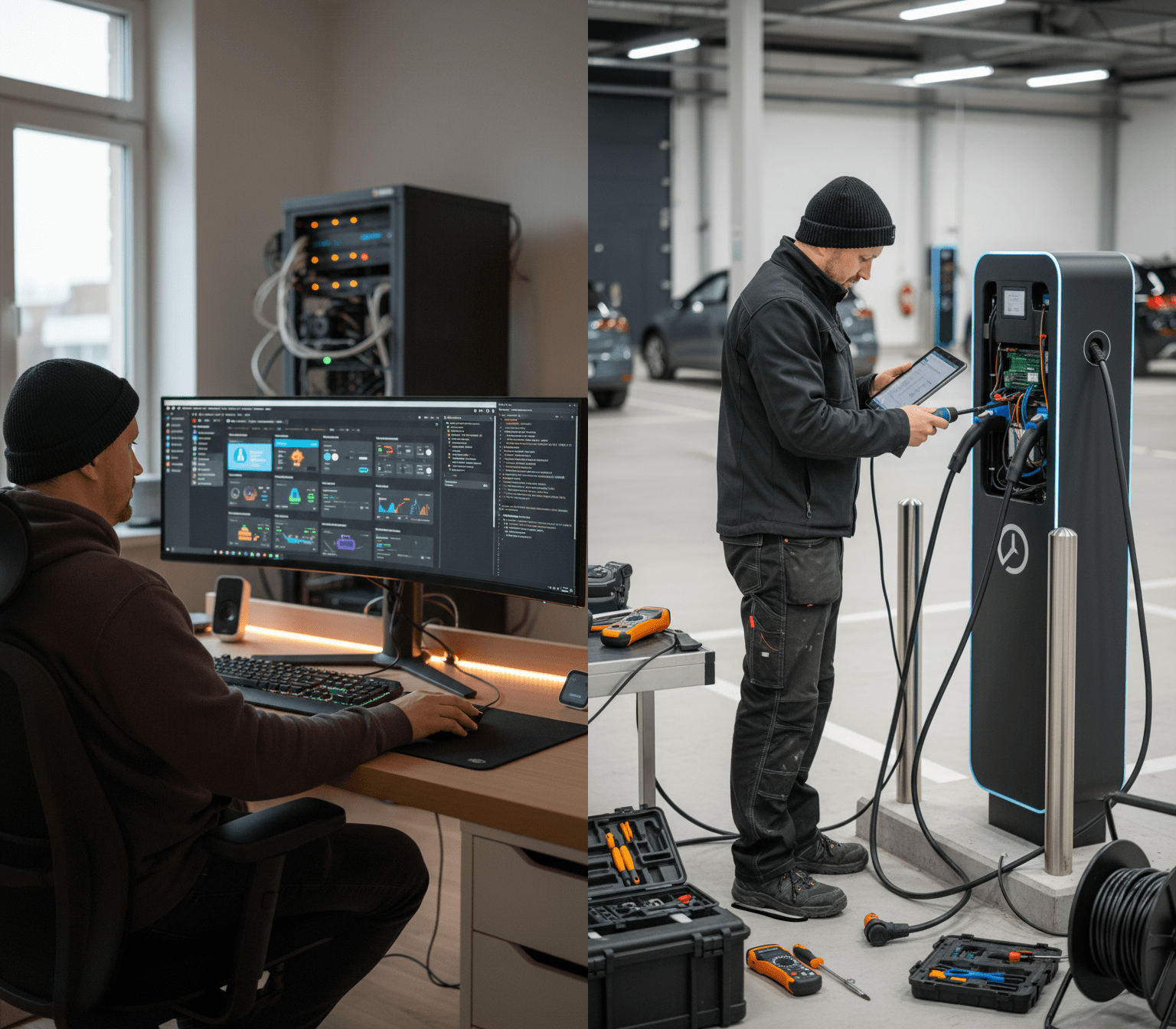 HomeAssistant Dashboard Büro, Ladesaeule Installation